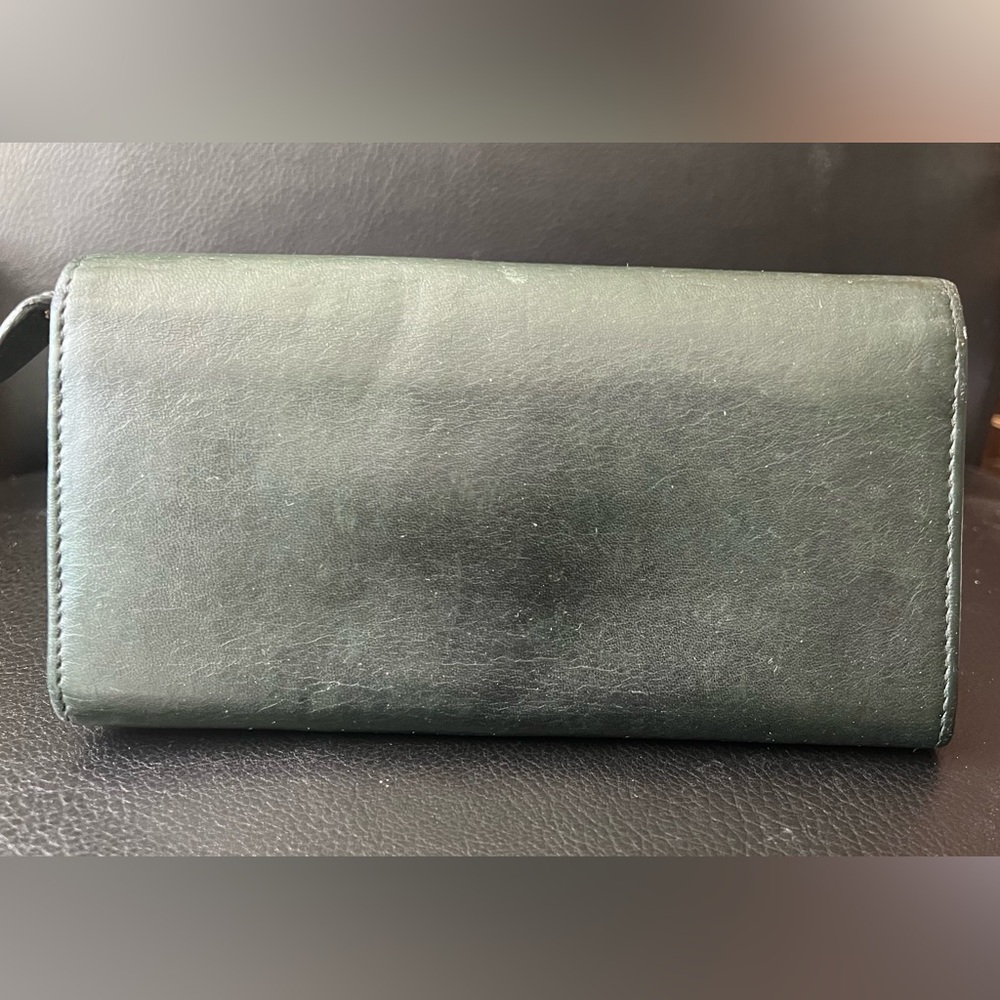 Balenciaga Dark Green Long Wallet - Picture 2 of 9